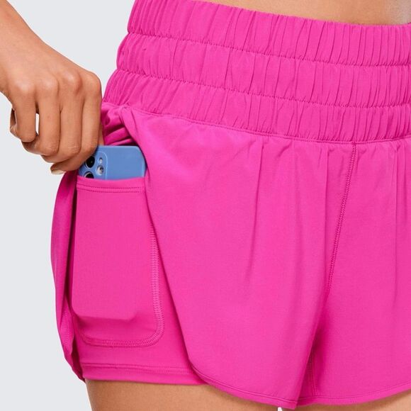 Pair of CRZ YOGA High Waisted Running Shorts - Picture 13 of 14